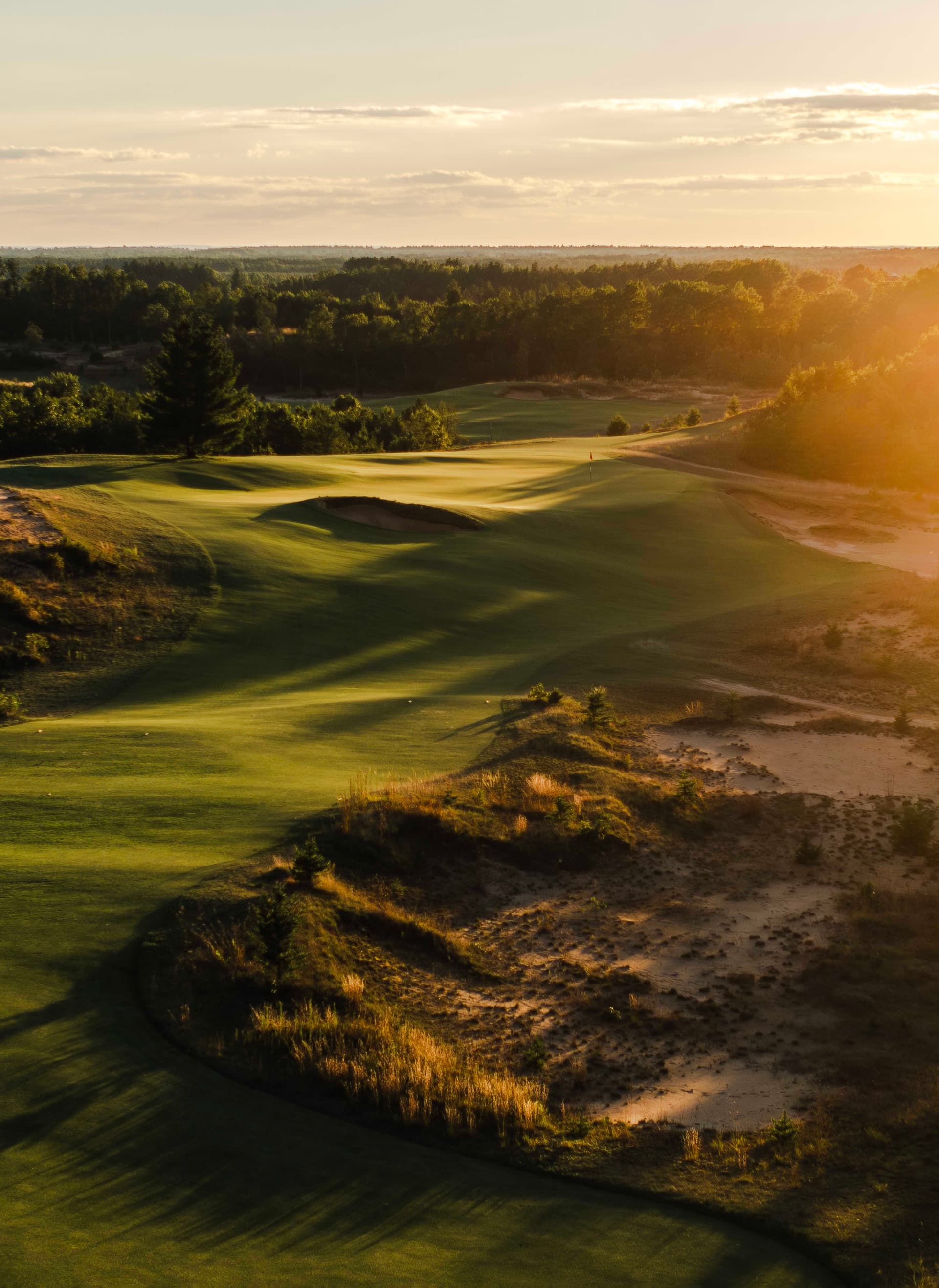 Aerial view of Sand Valley Golf Resort